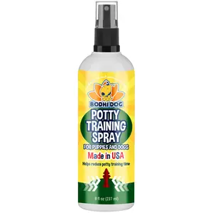 Potty Training Spray | Indoor & Outdoor Aid for Dogs & Puppies | Helps with Potty Pads & Training | Made in USA by Bodhi Dog