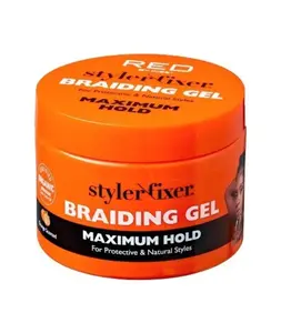 Red Styler Fixer Braiding Gel Maximum Hold 32 oz