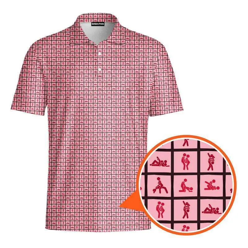 XO Polo Funny Golf Polo Shirts Golf Doodle Polo