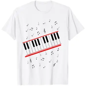 Piano Beat it Music Cosplay T-Shirt