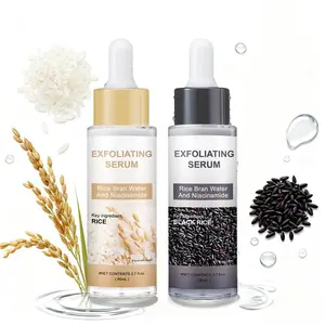 Buy one Get one Peel Shot Glow Rice Ampoule Duo - Serums for Brightening, Exfoliating and Moisturizing. White & Black Rice Exfoliant Ampoule, Soft Exfoliating | Blackhead Remover | Pore Refining Brightening Skin Routine