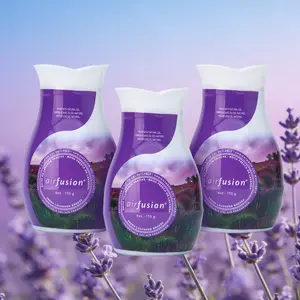 Air Fusion Bathroom Odor Control Adjustable Gel Air Freshener 6 Oz Each 3 Pack with Adjustable Fragrance for Freshness and Convenience