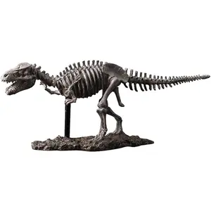 Dinosaur Model – 3D Resin Skeleton, Realistic Lifelike Skull, Sturdy Collectible Dinosaur Figurine, Home & Office Display Decoration, Educational & Jurassic Display, 18 * 4 * 7 in