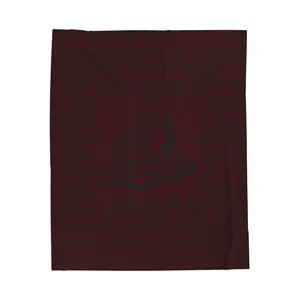 Maroon Bulldogs Velveteen Plush Blanket