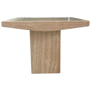 1970s Barker Bros Italian Travertine Side Occasional Table