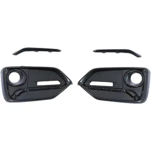 71118-TGG-A50 71113-TGG-A50 Fog Light Cover Grilles Bezel 1 Pair Compatible with Honda Civic Hatchback 2020 2021, Front Bumper Lower Fog Lamp Hood Frame Left Driver & Right Pasenger Side