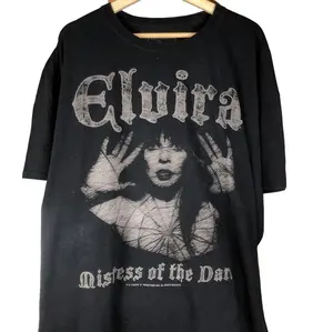 Black Elvira Mistress of Darkness T-Shirt Sweatshirt Hoodie