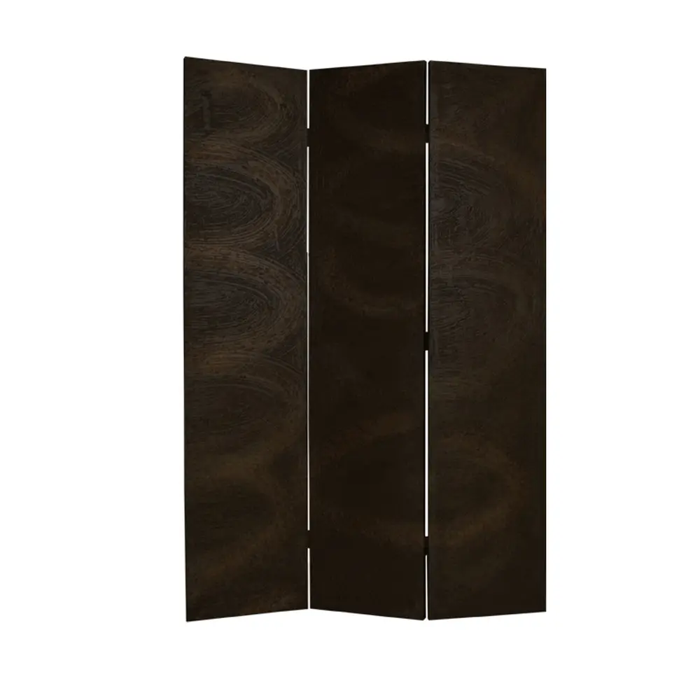 Decorative Wooden Room Divider, 3-Panel 360-Degree Stand Folding Wood Partition, 1x48x72 in, Black, for Living Room, Decorative Wooden Room Dividers