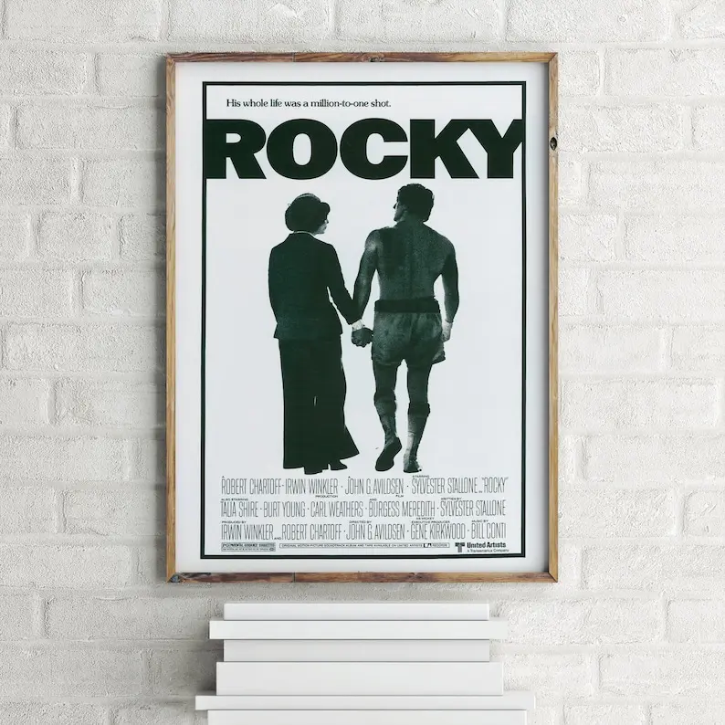 Rocky Original Movie Poster, Retro Wall Art Print Poster No Frame