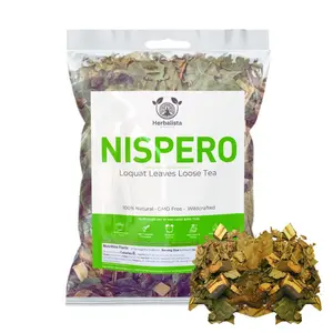 Nispero Herbal Tea 2oz (58g) - Loquat Leaf | Wildcrafted Loose Leaf Herbal Tea | Natural Mexican Herb for 20+ Cups | Premium Quality Wild Harvested Herb