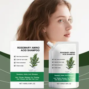 Rosemary Volumizing Shampoo Gentle Cleanse Repair Split Ends Smooth Shiny Moisturize Hair