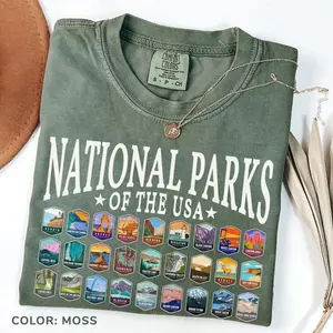 Comfort Colors National Parks Tshirt Us National Park Camping Gift For Family Trip Nature Lover Hiking Shirt Park Tee Outdoor Shirt