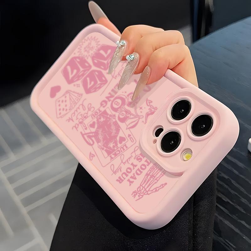 Leopard-Print Cherry Pattern Full-Coverage Shockproof Phone Case Compatible with iPhone 17/16/15/14 Pro and Samsung S25/24/23/22 Series Protection Pink christmas phone cases iphone 17 pro case