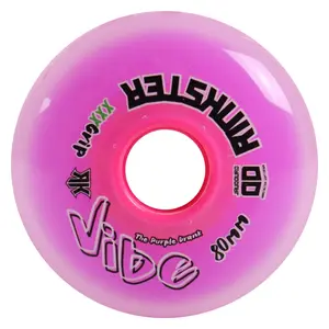 Rink Rat Roller Hockey Wheels Rinkster Vibe 80mm XXX Grip Purple (Single)