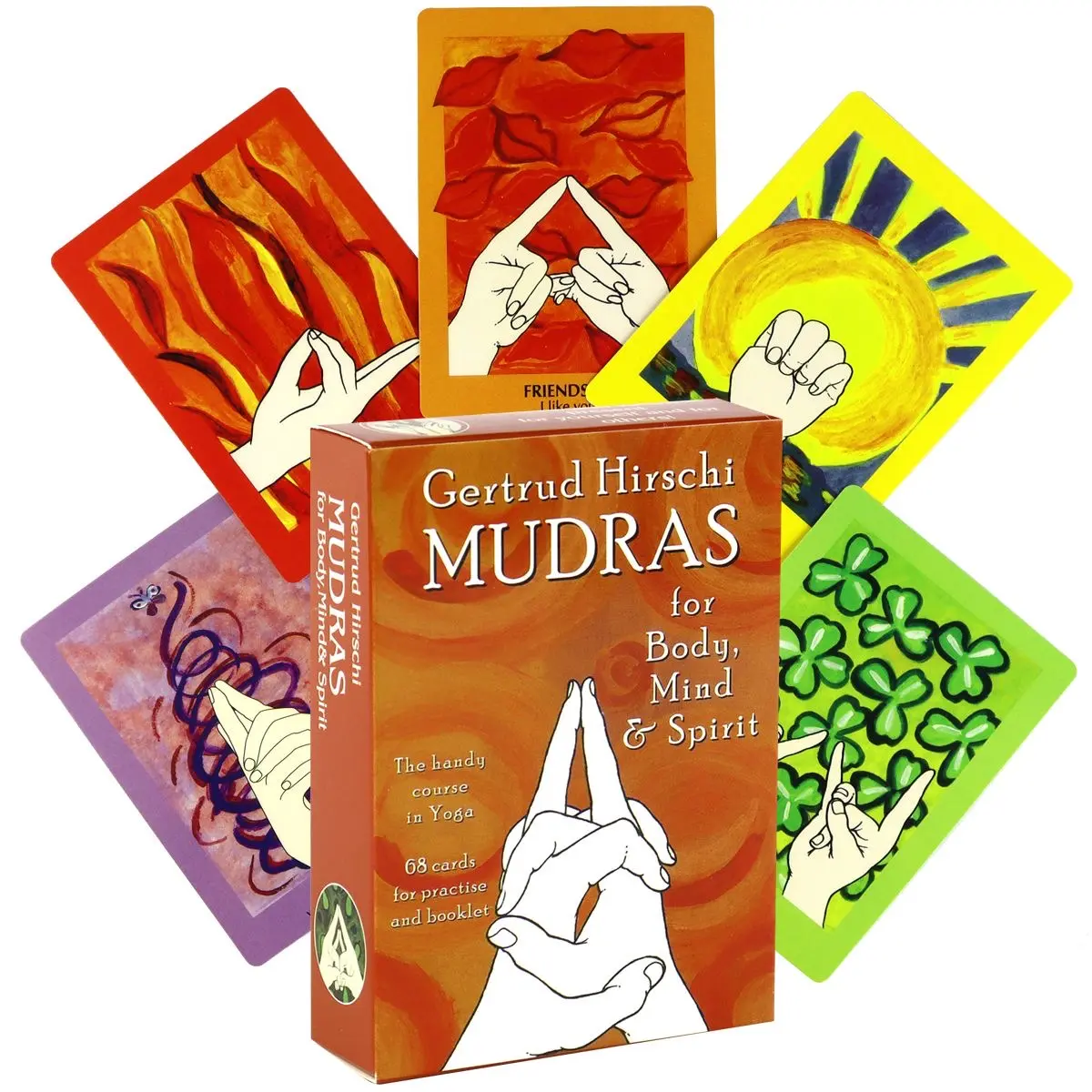 Classic 68-Card Mudras Meditation Deck | Yoga Practices Flashcards for Self-Care, Mindfulness, and Body Mind Balance | Ideal Wellness Gift for Yoga Lovers