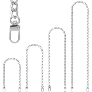 Purse Chain Strap, 4 count Different Sizes Bag Chain Strap, Metal Chain Straps for DIY Purse Handbag  Crossbody Bag (15.4 Inch, 23.6 Inch, 31.4 Inch, .2 Inch)