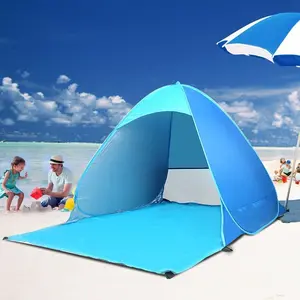 Pop Up Beach Tent Shade Sun Shelter UPF 50+ Canopy Cabana 2-3 Person for Adults Baby Kids Outdoor Activities Camping Fishing Hiking Picnic Touring