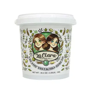 La Clara Perla Creamy Pistachio Spread, Spreadable Cream (For Dubai Chocolate)- 2.2lbs (1KG)