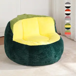 QAK Home Soft Smooth Plush Bean Bag Chair - Available in Multiple Colors - Perfect for Lounging & Relaxation