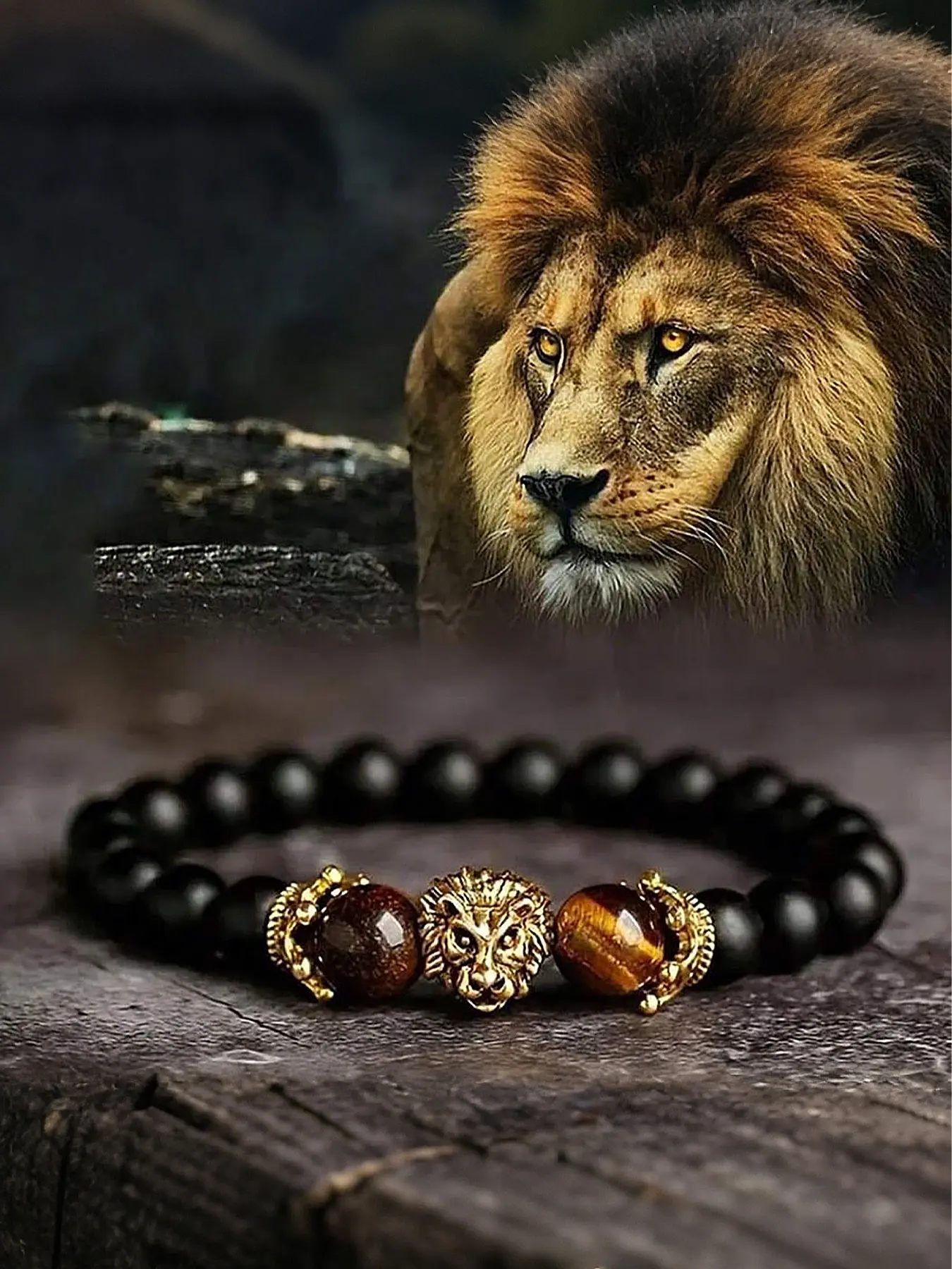 Men's Turquoise Tiger Eye Obsidian Bracelet, 8mm Wealth Attraction Jewelry, Matte Energy Beads, Boost Confidence & Stability, Exquisite Bracelet, Crystal Bracelet, Beaded Bracelets
