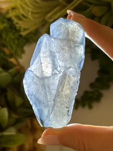 Blue Indictolite Tourmaline in Quartz - #3