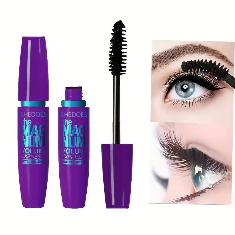 Waterproof & Sweatproof Fiber Mascara -Flash-Dry Vortex Technology with 16HR Zero-Smudge Hold & 3X Volume Boost MakeupCosmetic mascara tubing mascara