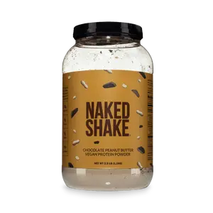 Naked Chocolate Peanut Butter Vegan Protein Shake - 30 Servings, 20g Protein, 4g Sugar