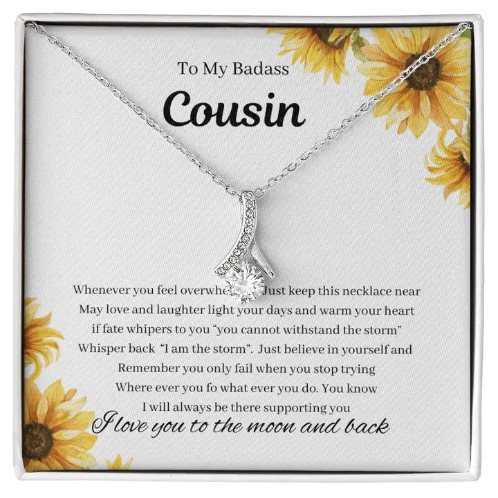 Necklace for Cousin, Cousin Birthday Gifts for Cousins Female, Birthday Jewelry Cousin, Cousin Birthday Gifts for Cousins Female