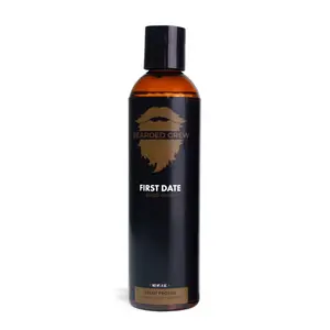 First Date Beard Wash - Gentle Water-Based Formula for Daily Use - Scented with Clove Cedar & Vanilla - Cleanses Deeply Without Stripping Natural Oils - Bearded Crew