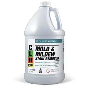 CLR PRO Heavy Duty Bleach-Free Mold & Mildew Stain Remover - Works on Tile, Wood, Concrete, Glass, and More, 1 Gallon Bottle