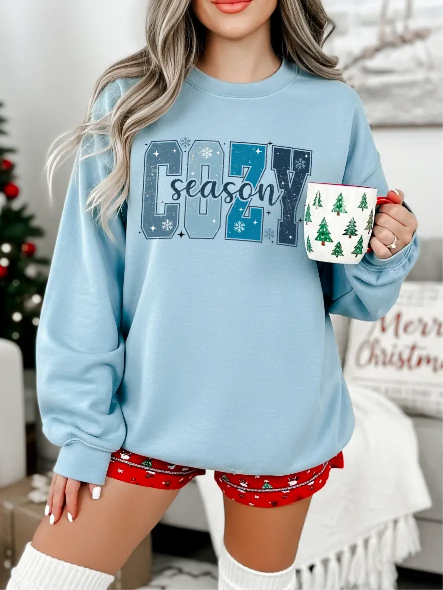 Cozy Season ~ Unisex Crewneck Sweatshirts Printed in the USA