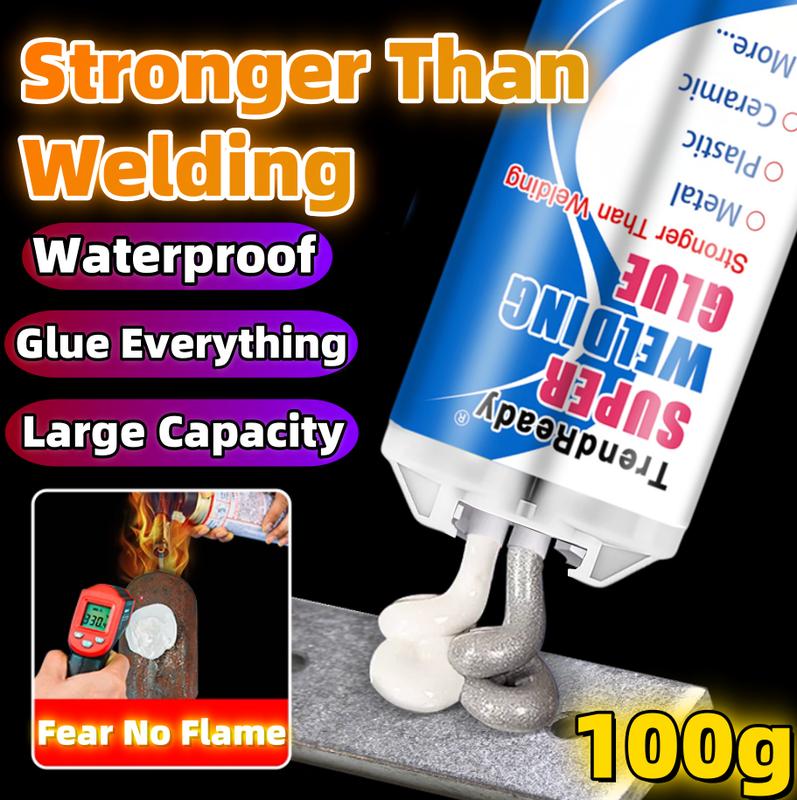Trendready Super Welding Glue 100g - Stronger Than Welding, Waterproof & Heat Resistant, Industrial Grade Adhesive for Metal, Plastic, Ceramic, Large Capacity