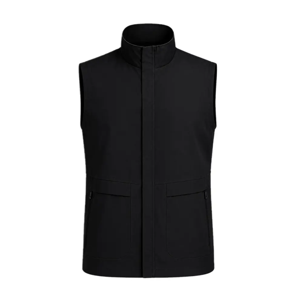 Mens Vests Outerwear Windproof Lightweight Softshell Vests Zip Pockets Sports Sleeveless Jacket Golf Vests for Men