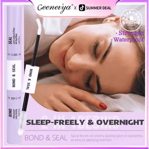 [Sleep Freely] Geeneiya Strong Hold Lash Bond and Seal for Overnight Wear,  Waterproof Lash Glue for Cluster Lashes, Long-lating 2 IN 1 Eyelash Bond & Seal for Beginner Makeup TikTokShopBlackFriday