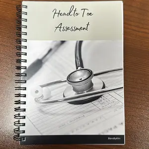 Head to Toe Assessment Notebook for Nurses & Nursing Students - 100 sheets per pad, 5” x 7” size