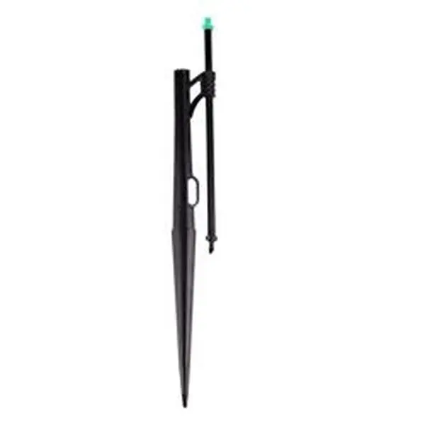 Raindrip Quarter-Circle Drip Irrigation Sprinkler Head, 6 ft., 1/4 in., 13 in. Stake, Thumb Grips, Ground Cover Compatible, 15-50 psi Operating Pressure