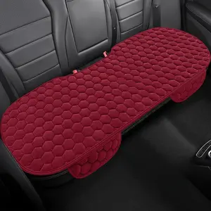 Solid Color Car Rear Seat Mat, Non-slip Car Rear Seat Mat, Soft Comfortable Car Seat Cushion, Universal Car Interior Accessories