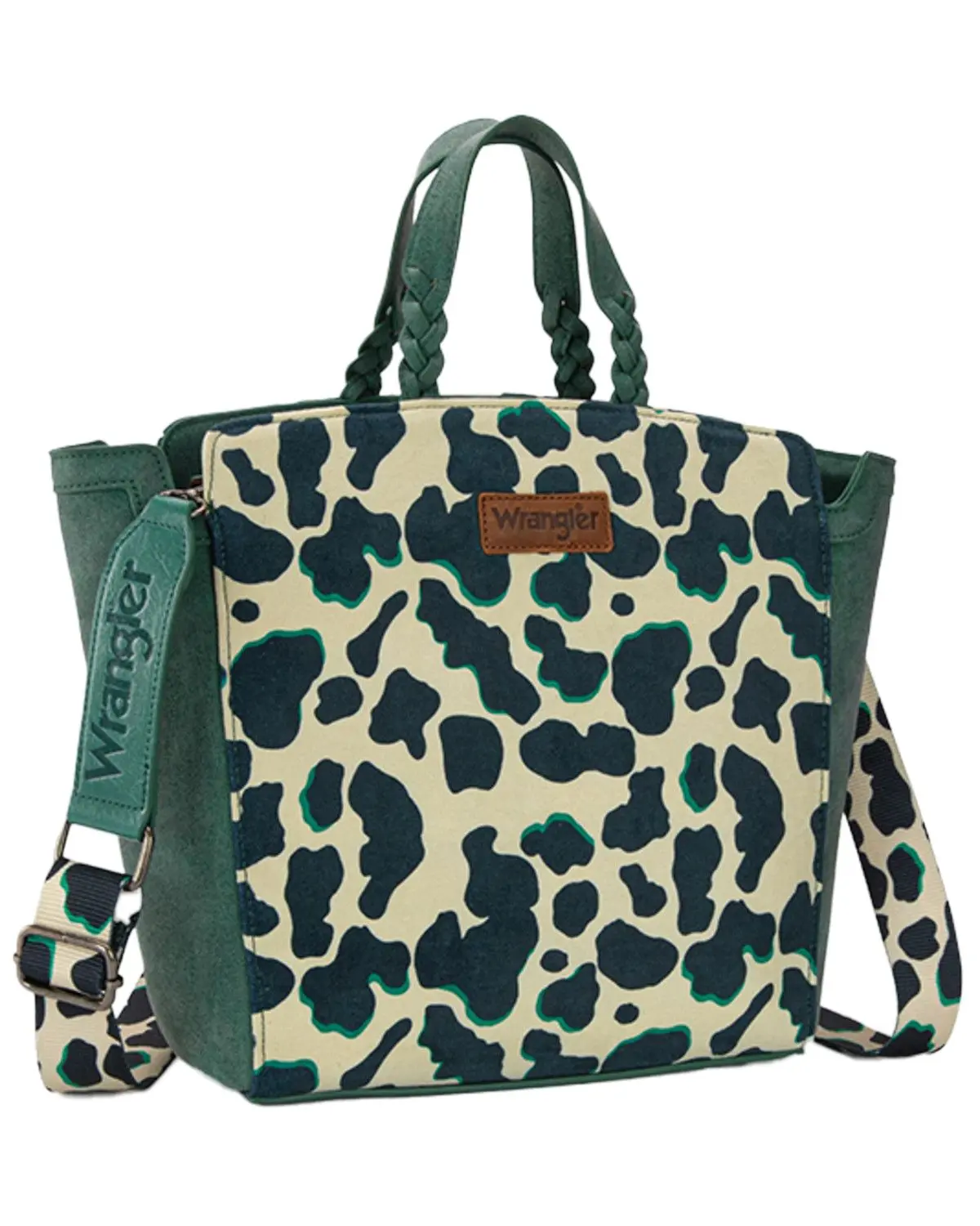 Wrangler Women's Women'S Cow Print Concealed Carry Crossbody Tote - Wg264-8014Dtq