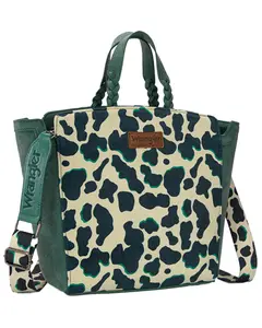 Wrangler Women's Women'S Cow Print Concealed Carry Crossbody Tote - Wg264-8014Dtq