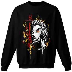 Flame Hashira Rengoku Essential T-Shirt, Cute Anime Tee,Cute Chibi Shirt, Anime Fans Tee, Anime Character Tee Gift For Her Him 251013
