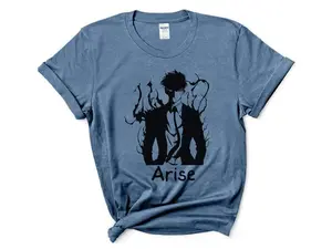 Solo Leveling T-Shirt, Shadow Monarch Graphic T-Shirt, Manga Otaku Gift, Trendy Japanese Anime Apparel