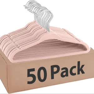 Childrens Velvet Clothes Hanger Anti-Slip Magic Plastic Baby Clothing Rack Travel Hook for Kids, Durable & Safe Design Coat Hanger