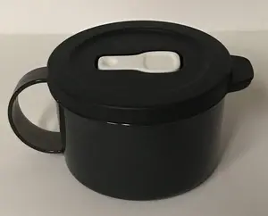 Microwave Soup Mug Black 16 oz.