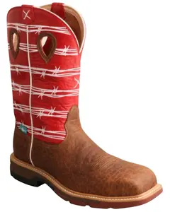 Twisted X Men's Cellstretch Waterproof Work Boot Nano Composite Toe - Mxbnw01