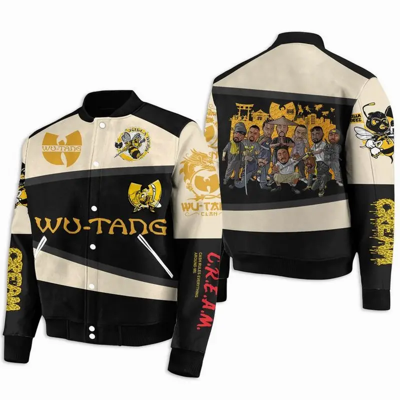 Exclusive Custom WuuTangggg Bomber Baseball Jacket, Hip Hop Varsity Jacket, Music Band Sport Shirt, Comfortable Unisex Bomber, Trendy Outfit, Gift For