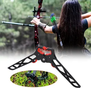Archery Bow Stand, Rubber Foldable Compound Bow Holder, Ground - Supporting Bipod Rack for Compound Bows, Portable & Scratch - Resistant for Archery Accessories for Hunting