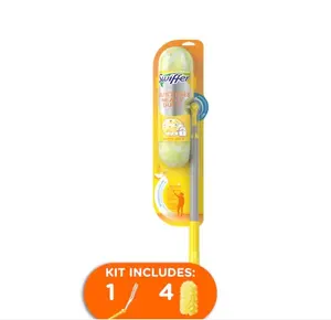Swiffer Dusters Heavy Duty Kit Poly Fiber Extendable Dusting Wand