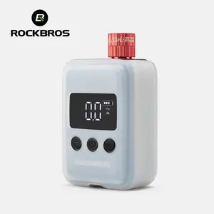 ROCKBROS Mini Bike Pump Electric 150PSI Auto-Shutoff Air Pump with Presta and Schrader Valve