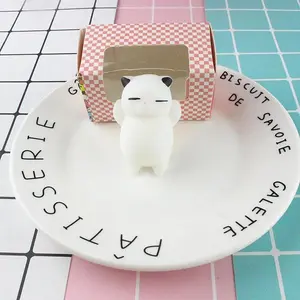 Toys Squishy Cat Soft Silicone Kawaii Kitties Top Stress Relief Sensory Gift 2022 Unique Kids & Adults Teenage Girl Boy