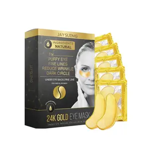 24k Golden Eye Mask, Rich in collagen and hyaluronic acid, reduces fine lines, eye bags, swelling, and dark circles, moisturizes and tightens the skin around the eyes, improves skin elasticity, and leaves the skin youthful and radiant, Hydrating